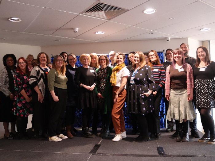 Group photo at the Research and Evidence Showcase