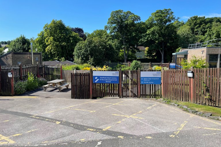 View of the picnic area